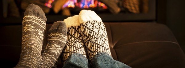 Fireplace - emits the cozy